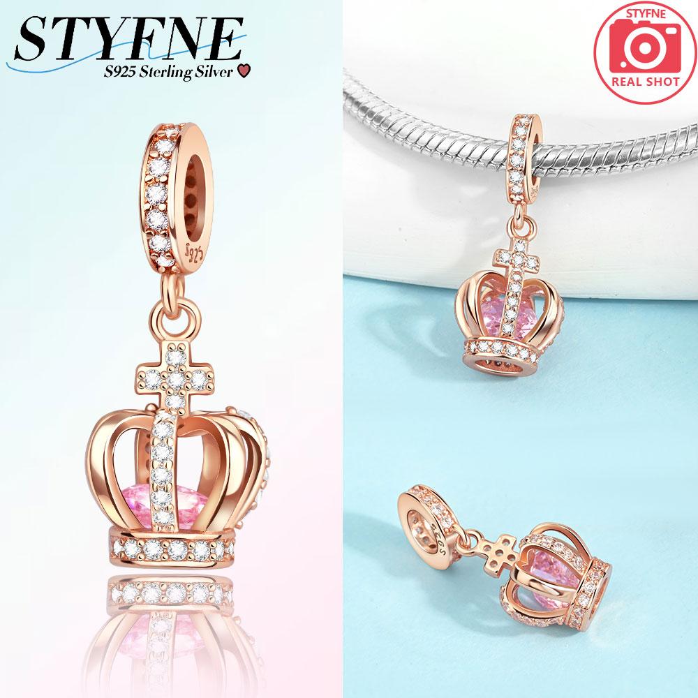 Original Koppar Roséguld Kärlekshjärta Fjäril Luftballong Berlocker Pärlor Passar Armband Dam Smycken DIY-tillbehör Gåva