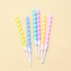 Suck Card Macaron Color Thread Birthday Candle Romantic Baking Creative Party Colorful Graceful Spiral Candle