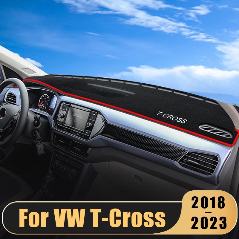 

Для V/W T-CROSS T CROSS 2018 2019 2020 2021 2022 2023 коврик для приборной панели автомобиля, козырек от солнца, аксессуары для светлых ковриков