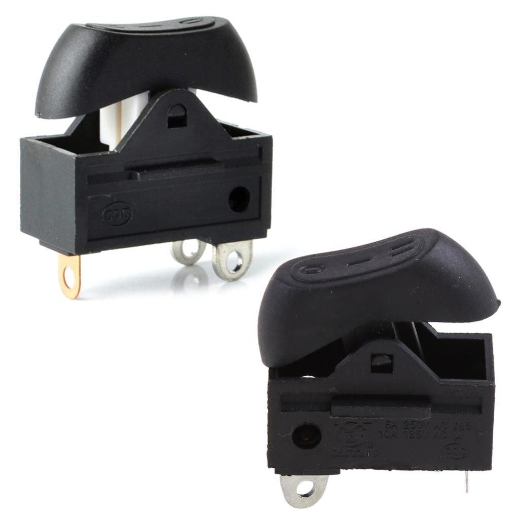 Electric Hair Blower Rocker Switch Hair Dryer Parts 3 Pin 3 Position Rocker Switch ON/Off Rocker Switch Black Red