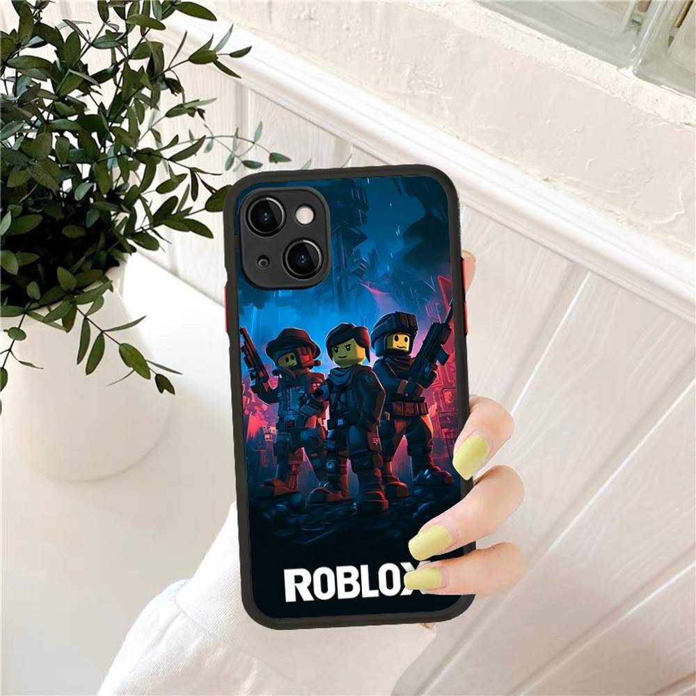 EZ27 R-Robloxs Phone Case For IPhone 16 15 14 13 12 11 Pro Max 7 8 6 6s Plus Matte Cover