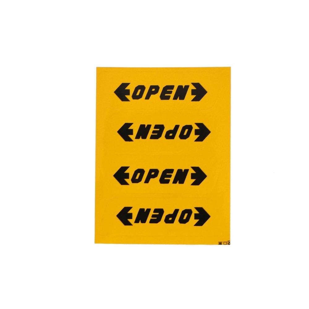 

4 шт./компл., предупреждающие наклейки на открытую дверь автомобиля для Ford Fiesta Ecosport Focus 2 3 4 Mondeo Edge Kuga Escape Explorer жёлтый