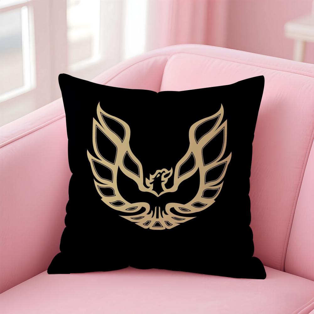 

Golden car logo P-PontiacS Cushion Cover Comfortable Reversible Pillow Cover Ideal for Car Sofa Bedroom & Beyond 12x12Inch