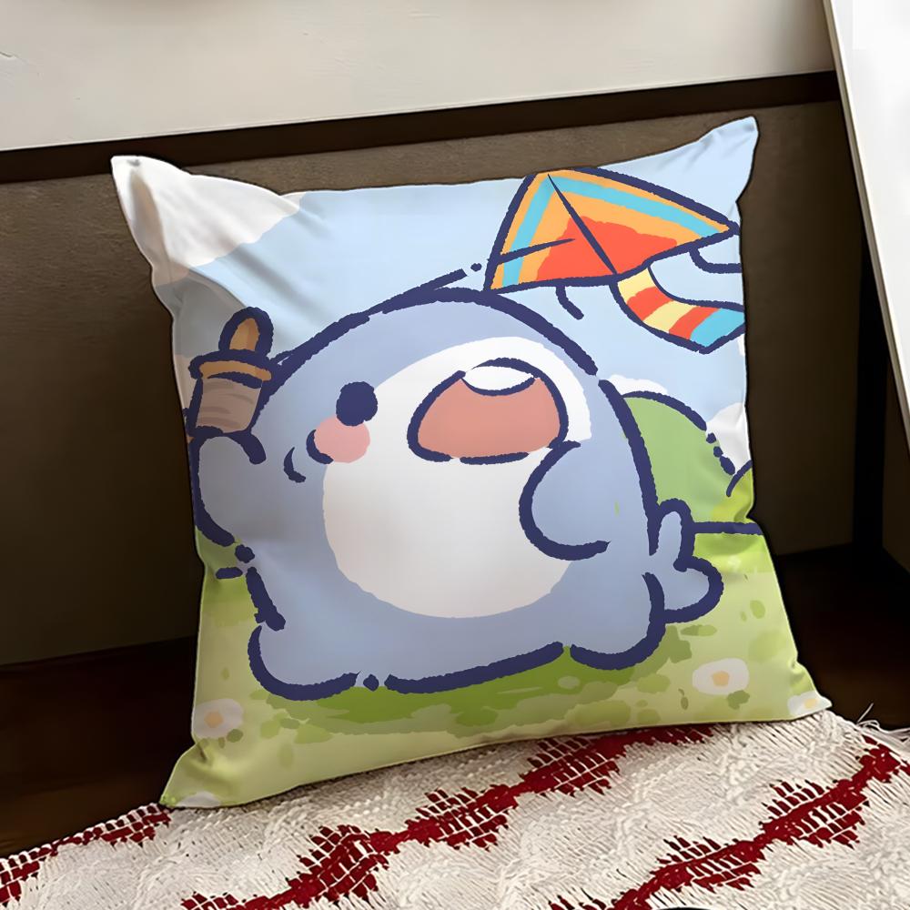 FFat SShark Cushion Cover Reversible Soft Durable Pillow Cover Home  Car MultiScene Use for Daily Comfort