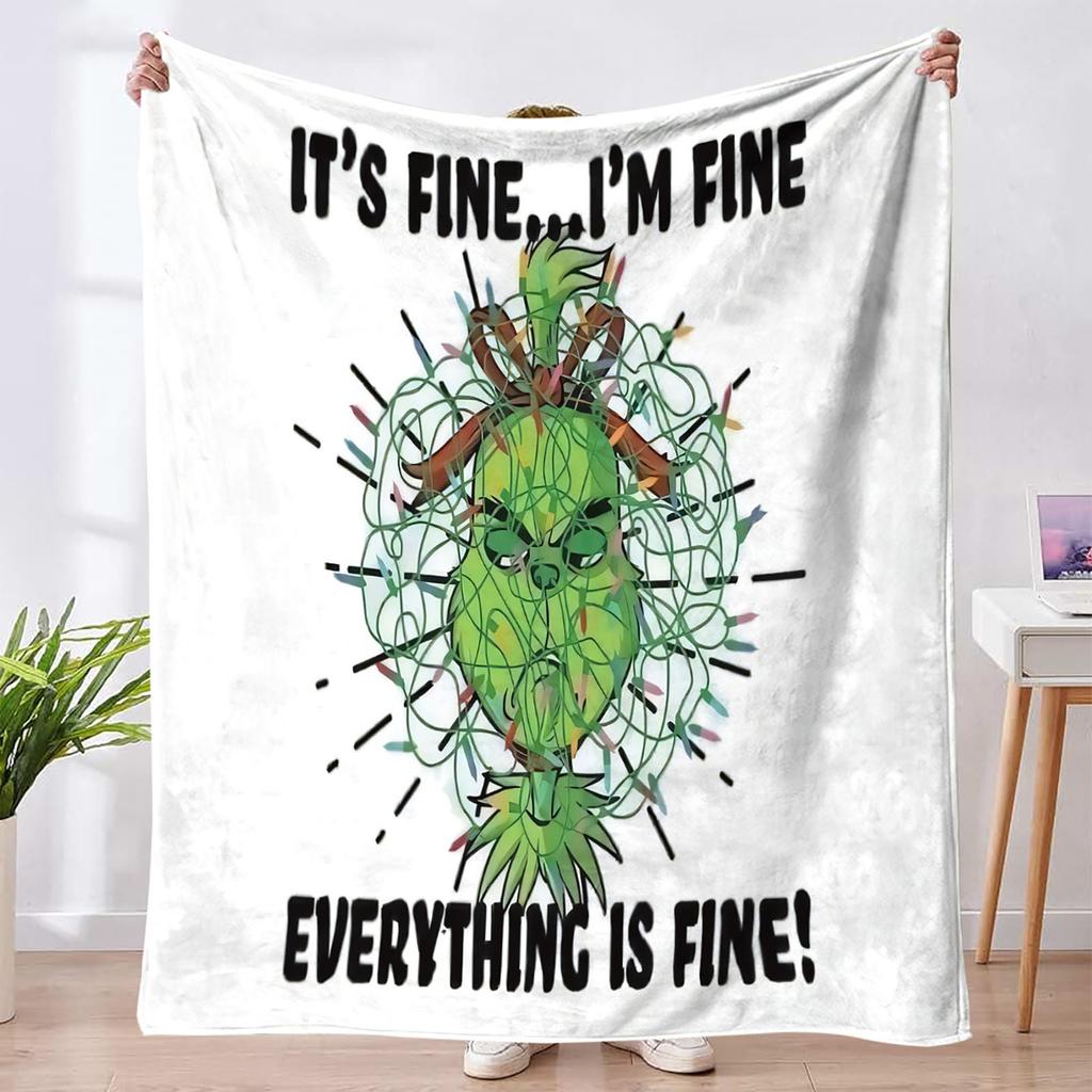 Christmas Blanket Cover Soft And Comfortable Plush Wool Flannel Blanket