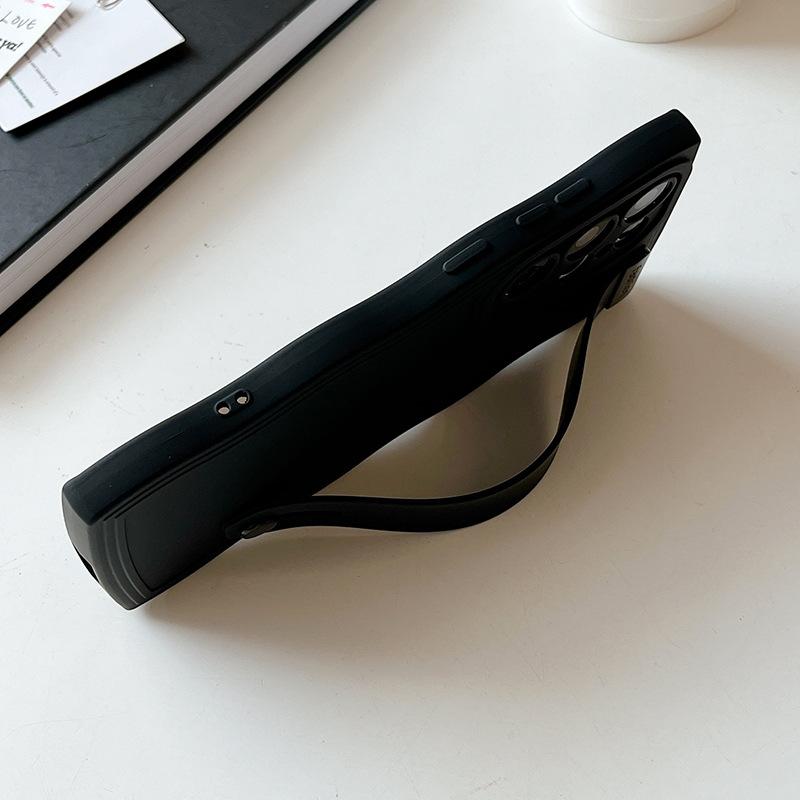 Applicable to Samsung s25 mobile phone case, new big wave wristband s22 personalized bracket a04 anti-drop a13 liquid case