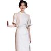 2023 Sommer Damen Modernes Chinesisches Cheongsam-Anzug in Weiß