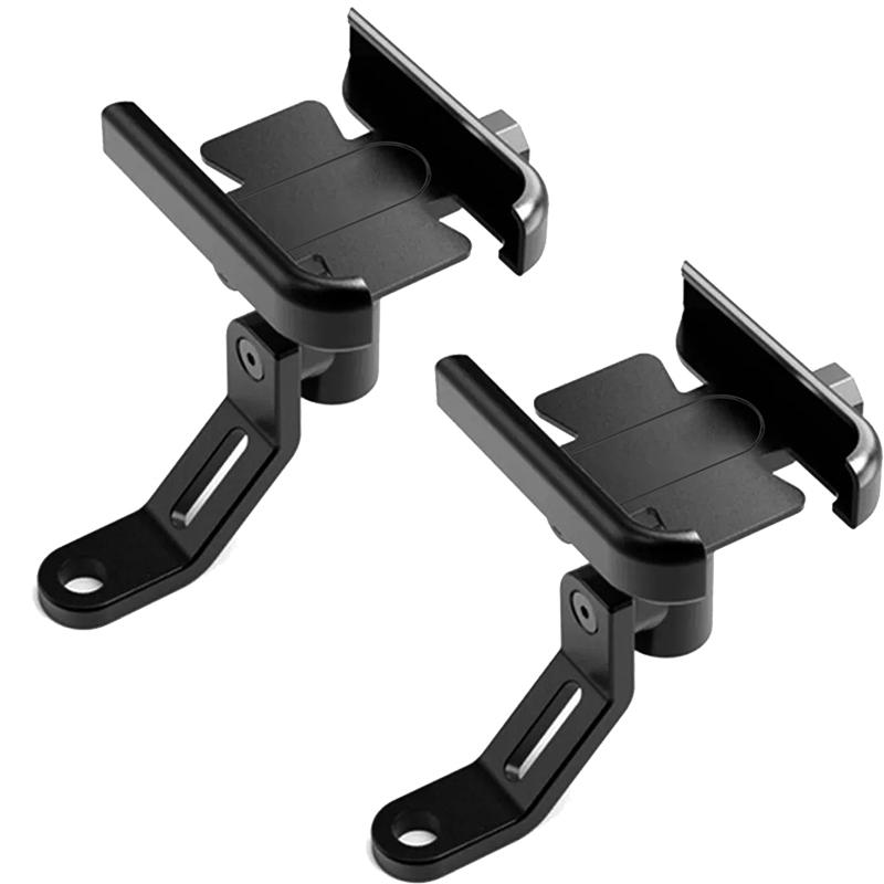 Motorcycle Bicycle Phone Holder GPS Bracket Cellphone Stand Rearview Mirror Handlebar Mount Compatible For Xiaomi iPhone NEW
