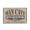 Man Cave Rule Metal Tin Sign Vintage Poster Home Bar Hotel Wall Painting Plaque Party Bar Public Decor 20*30 CM