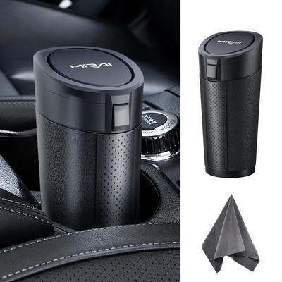 Mirai Car Trash Can, Slim Bottle-Shaped Soft Trash Can with Two Lid Opening Methods, Compatible with the New Mirai, Interior Parts, Stylish Small