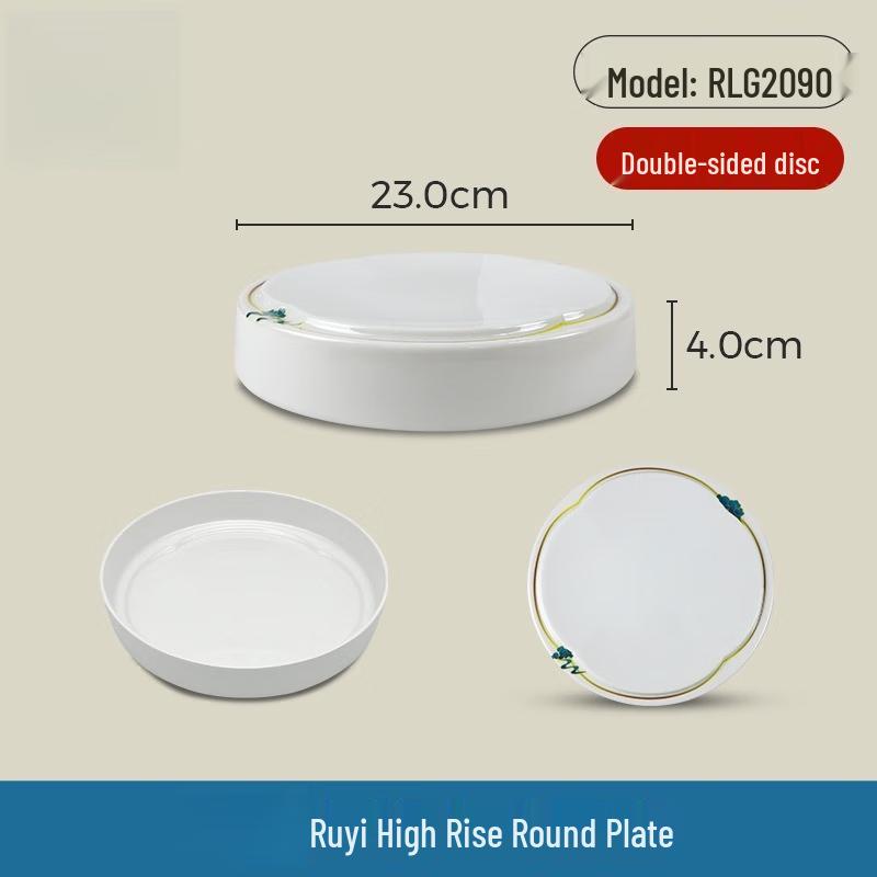 Wuhe Melamine Ruyi Gaosheng Round Plate