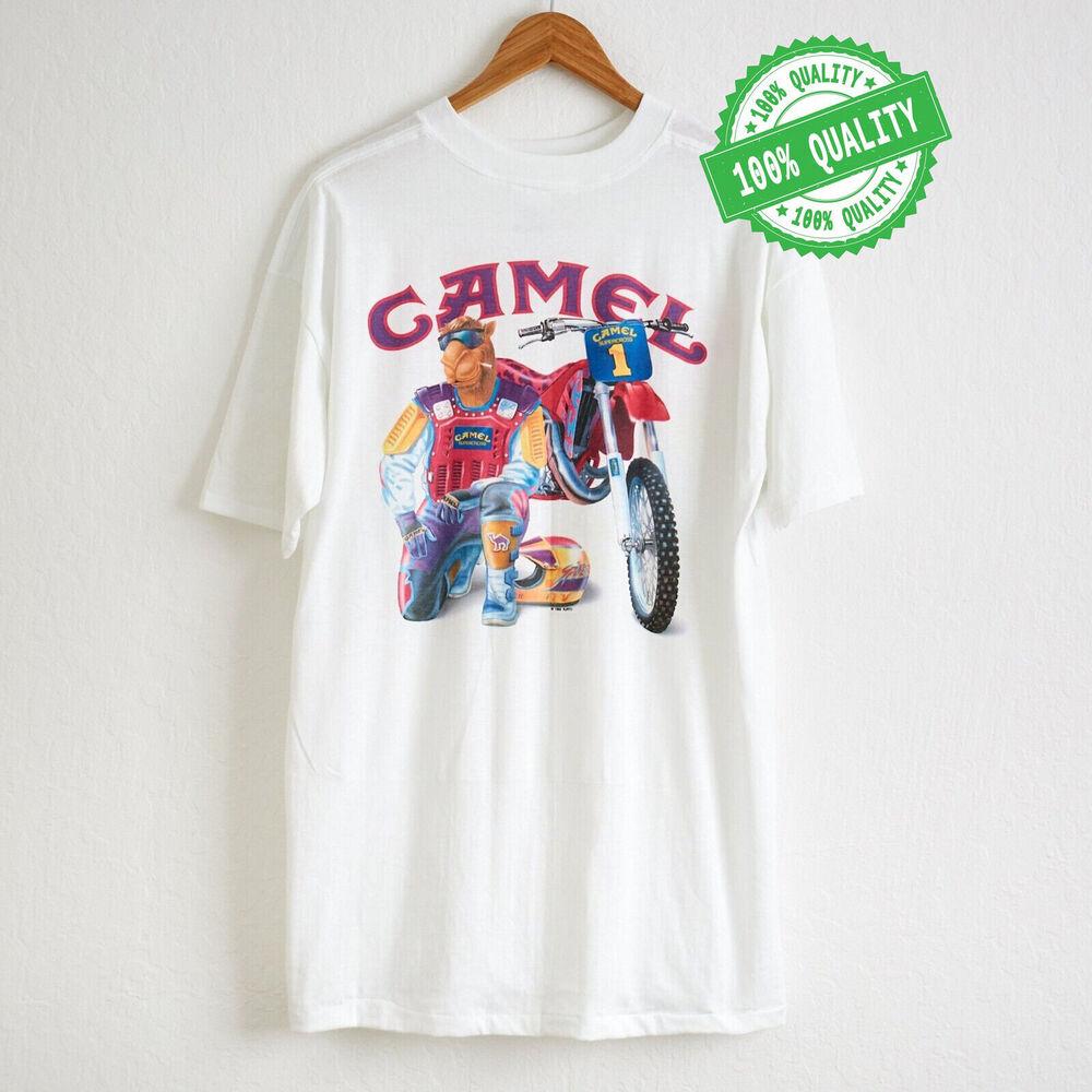 Vintage 1993 Camel Super cross Krátký rukáv Bavlna Tričko Všechny velikosti S-5XL Unisex Tričko