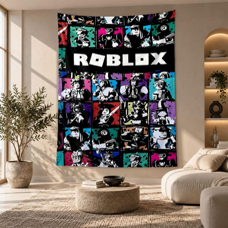 Dekoratif Duvar Halısı, Roblox Baskılı Duvar Sanatı, Yatak Odası Arka Planı İçin Hafif Duvar Askısı