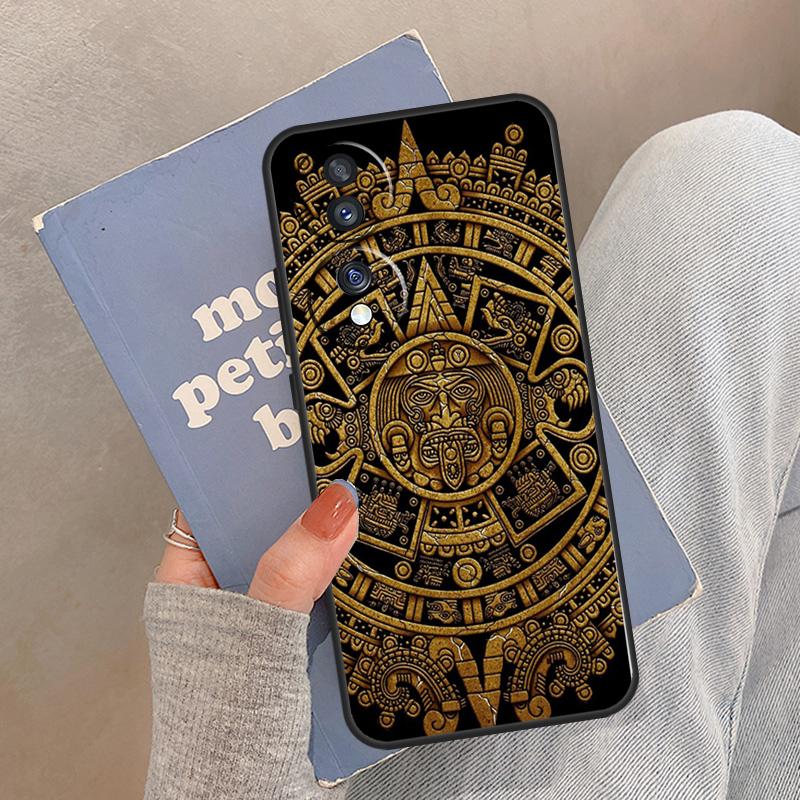 Aztec Calendar Mayan Native Stone For Honor Magic 6 7 8 Pro Case For Honor 400 200 Lite 50 70 90 X8c X8b X9a X9b X9c X9d Win RT