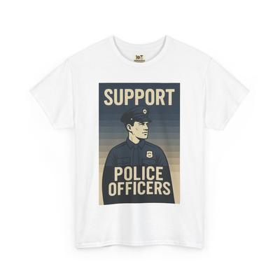 Unisex Heavy Cotton Tee, Police Support Shirt, Law Enforcement Apparel