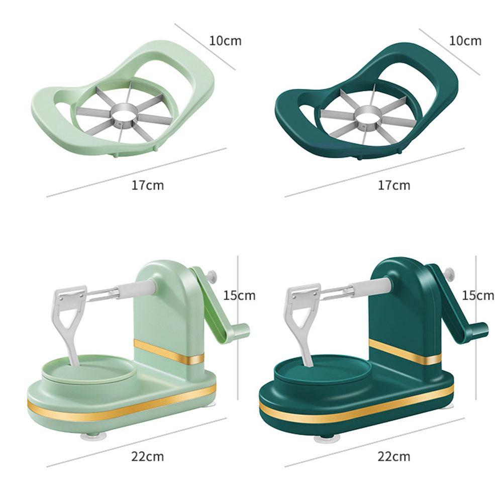 Ruční loupač jablek Multifunkční s nerezovými čepelemi Stroj na loupání potravin Spodní přísavka Bezpečný pro kuchyňské náčiní