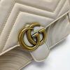 [Pre-Owned] Gucci GG Marmont Matelassé Mini Bag 'White' - Very Good #128IQDE