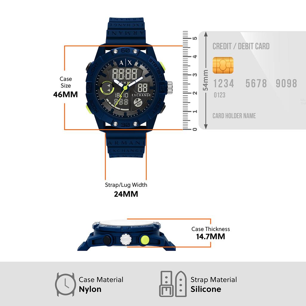 AX Armani Exchange NA AX2962 Men's Blue Watch