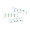 Arita Ware Ippokiln Four-Color Spinning Top Stripe Slim Chopstick Rests, Spoon Rests, Fork Rests - Set of 3, Ceramic, Stylish