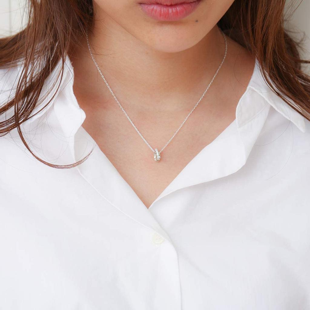 The Kiss Silver Pair Necklace with Simple for Men and Gift for Anniversaries and Gift Wrapping Box 40cm and 50cm SPD7034DM-7035DM Diamonds, Design,