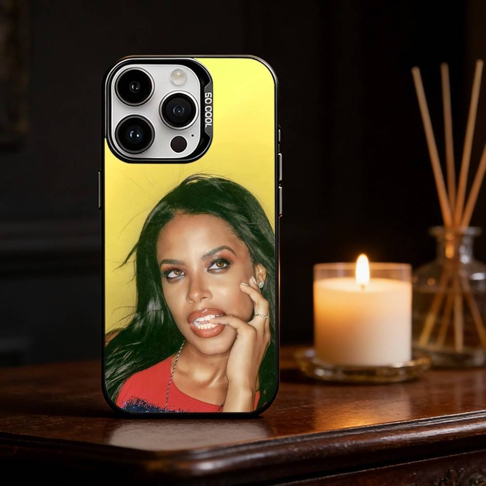 Sängerin A-AaliyahS Hip-Hop Handyhülle Für iPhone 17 16 15 14 13 12 11 Pro Max Plus Silber Matt Schwarz Hülle