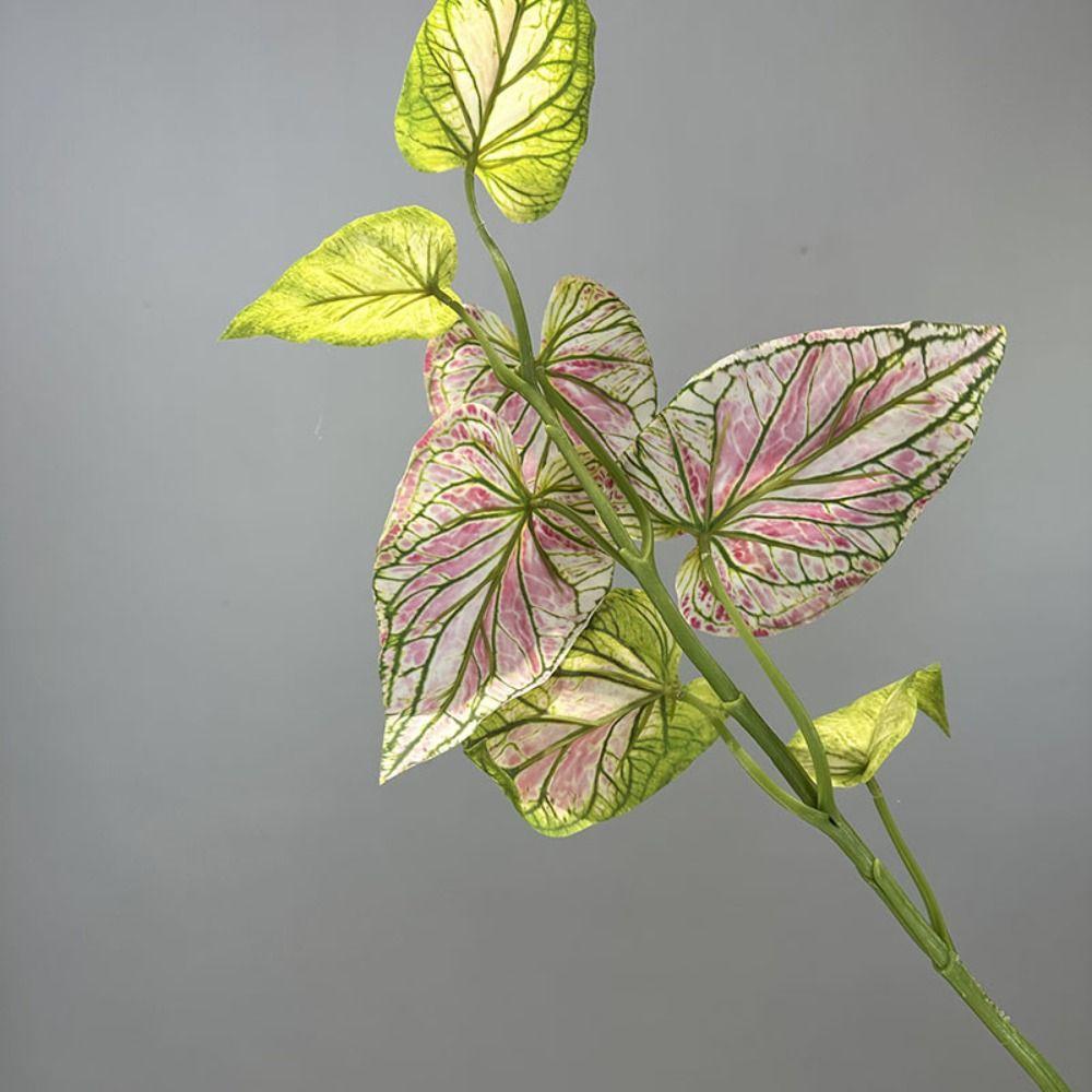 Tropical Plant Simulation Taro Leaf Plant Artificial Green Plant Leaves Wedding Party Decor
