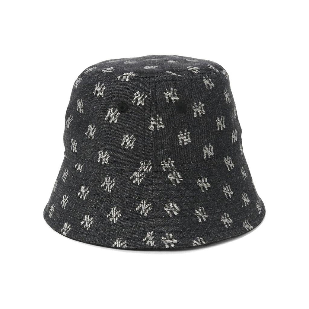 New Era Bucket Hat MLB Monogram Jacquard NY Yankees BUCKET01 Black/Chrome Unisex M/L