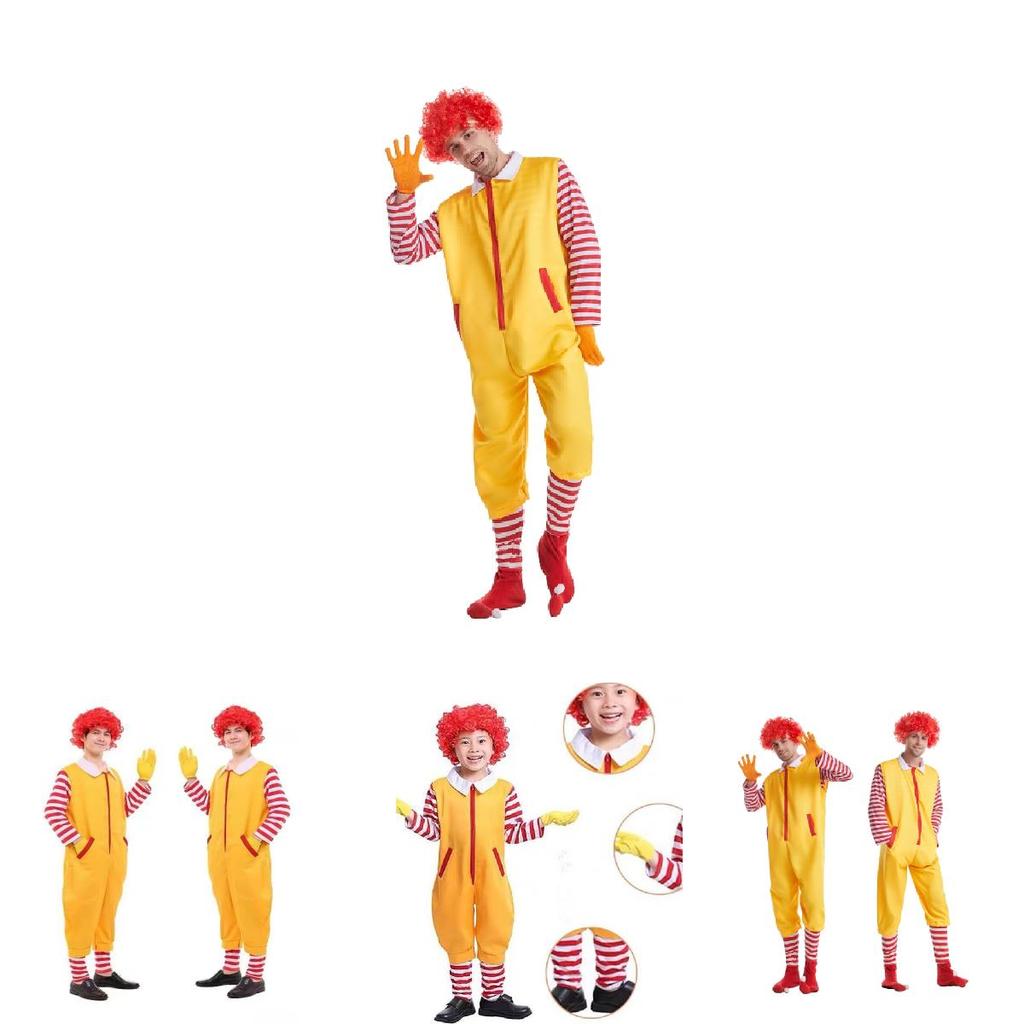 Festive Elf Costume For Children Top-quality Pvc Fabric Eye-catching Yellow Color Available In Multiple Sizes Perfect For Family Cosplay