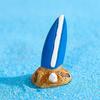 3/11Pcs/Set Miniature Seaside Theme Toy Kit Mini Resin Surfboard Seashell Seabirds Dolphin Starfish Boats Bucket Shoes Sun Model Summer Beach