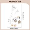Aesthetic And Silent Wall Clock to Assemble with Acrylic Stickers for Artistic Modern