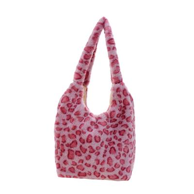 KESYOO Portable Shoulder Bag with Storage Pouch, Shopping Handbag, Plush Material, Versatile for Commuting, School, and Leisure
