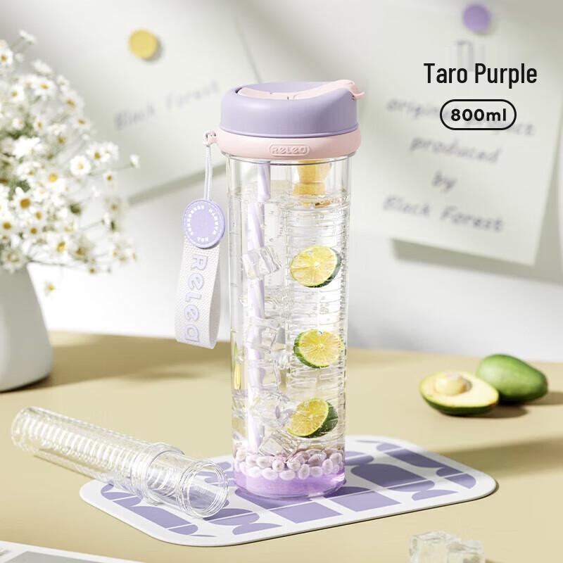 JOYOGH High Borosilicate Glass Portable Straw Cup