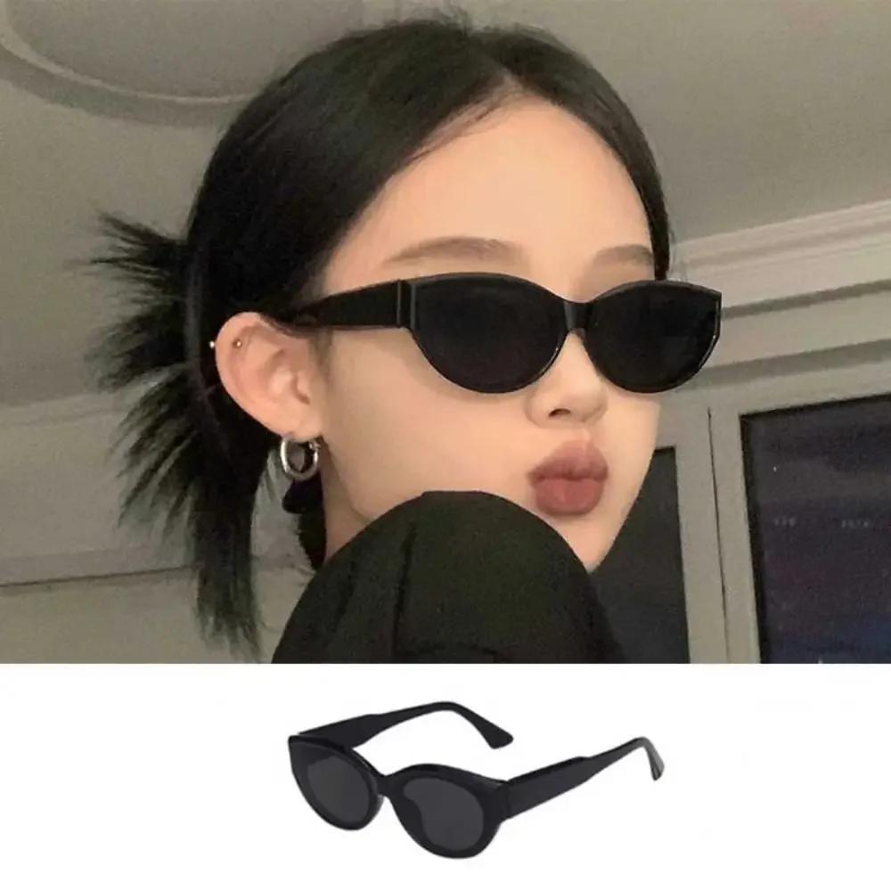 Cat Eye New Oval Sunglasses Personalized Vintage Uv400 For Women Fashion Vintage Outdoor Travel Street Style Sun Glasses