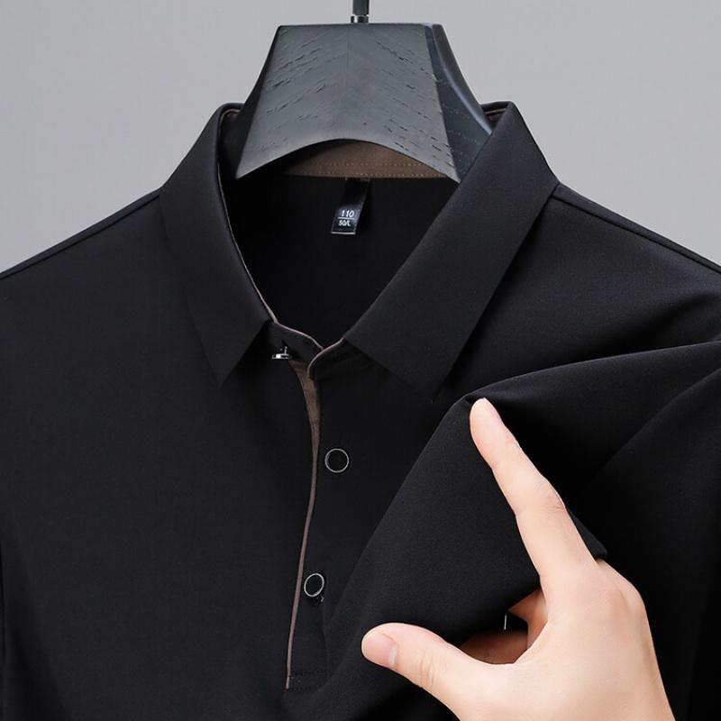 Summer New Men'S Short-Sleeve T-Shirt POLO Shirt Business Casual Fashion Versatile Short-Sleeve Tee For Middle-Aged Men