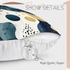 Blue Abstract Geometry Cushions Pillowcase Polyester Cushion Cover Throw Pillow Sofa Decoration Pillowcover Home Room Decor
