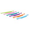 12Pcs Double Sided Cat Toothbrush Efficient Curved Handle Elastic Bristles Cat Teeth Cleaning Brush for Kitten Small Pet