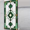 Pellicola Geometrica per Vetri Privacy Motivo Vetro Colorato Retrò Statico Opaca Rimovibile Impermeabile Pellicola Privacy per Camera da Letto Bagno Cucina