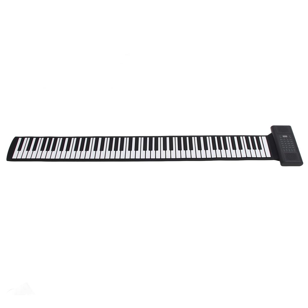 Foldable Piano Keyboard Rechargeable LED Display 128 Tones 128 Rhythms MIDI Output Support 14 Demo Songs 88 Keys
