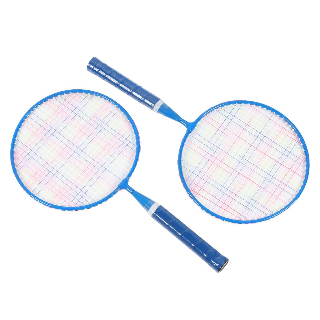 Kids Badminton Racket Set Outdoor Sports Tennis Racket Training Toy with 3 Nylon Badminton for Stadium Backyard Blue