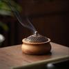 Walnuss Massivholz Räuchergefäß Chinesisch Vintage Heim Sandelholz Basis Kreativer Aromatherapie Ofen