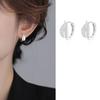 Full Diamond Leaf Shape Earrings Women's Niche Design Light Luxury Ear Buckle Versatile Stud Earrings