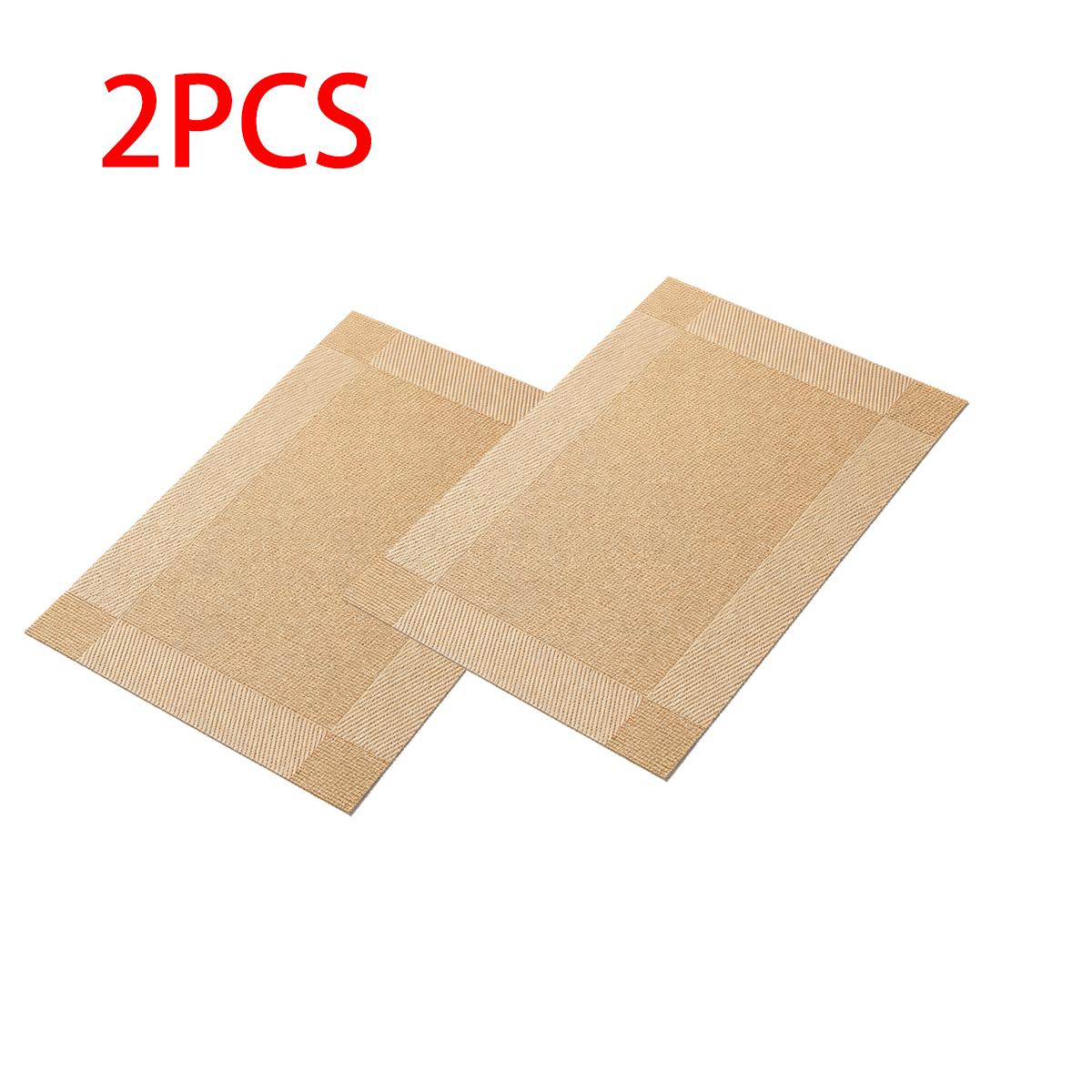 Place Mats for Kitchen Dining Table, Heat-Resistant Anti-Skid Stain Washable PVC Table Mats, Easy to Cleaning Dinner Mats 6pcs золотой