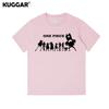 Anime Style One Piece Road Feisuolonuo Pure Cotton Printed Fashionable Unisexs and Womens Clothing New Loose Casual Tshirt