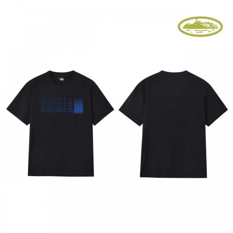 CORT Alcatraz Basic Short Sleeve T-Shirt Phantom Letter Print Couple Streetwear Teens