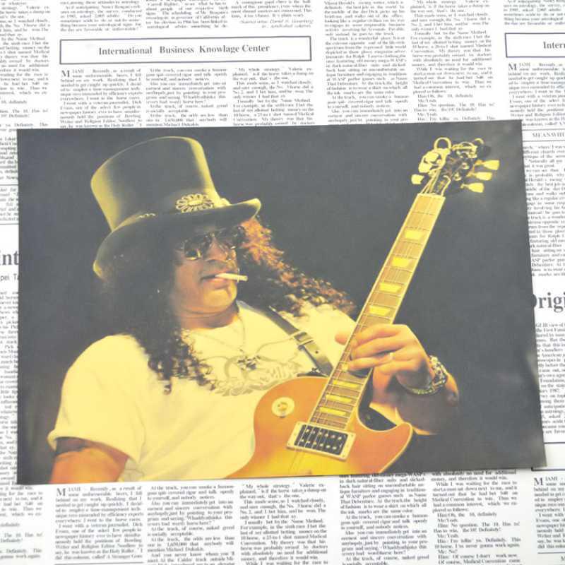 

Free Shipping Guns N Roses Retro Rock Kraft Poster for Bar or Bedroom Decor. Yellow Kraft Paper (No Glue) 30X42 cm