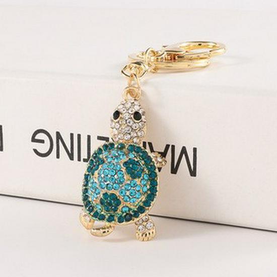 Turtle Rhinestone Keychain: Cute Animal Pendant, Creative Bag Accessory & Small Gift