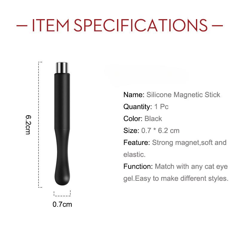 Nail Art Cat's Eye Magnet Crystal Cat's Eye Nail Polish Fancy Cylindrical Magnet Powerful Suction Magnet Nail Tools