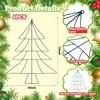 Durable Iron Christmas Tree Ornament Durable Metal Christmas Decoration For Outdoors Indoor Holiday Decors Festival Season