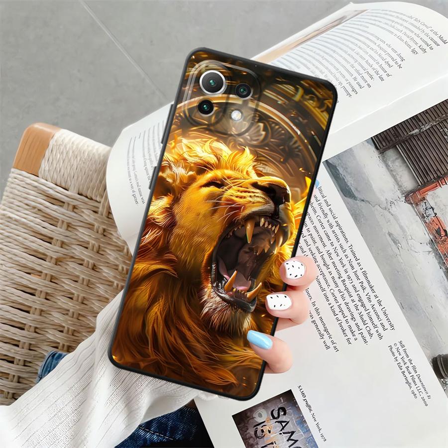 Funda Phone Cover Case for Xiaomi Mi 11 11T 13 Lite 14 12X 10T 12 12T Pro Cool Tiger Lion