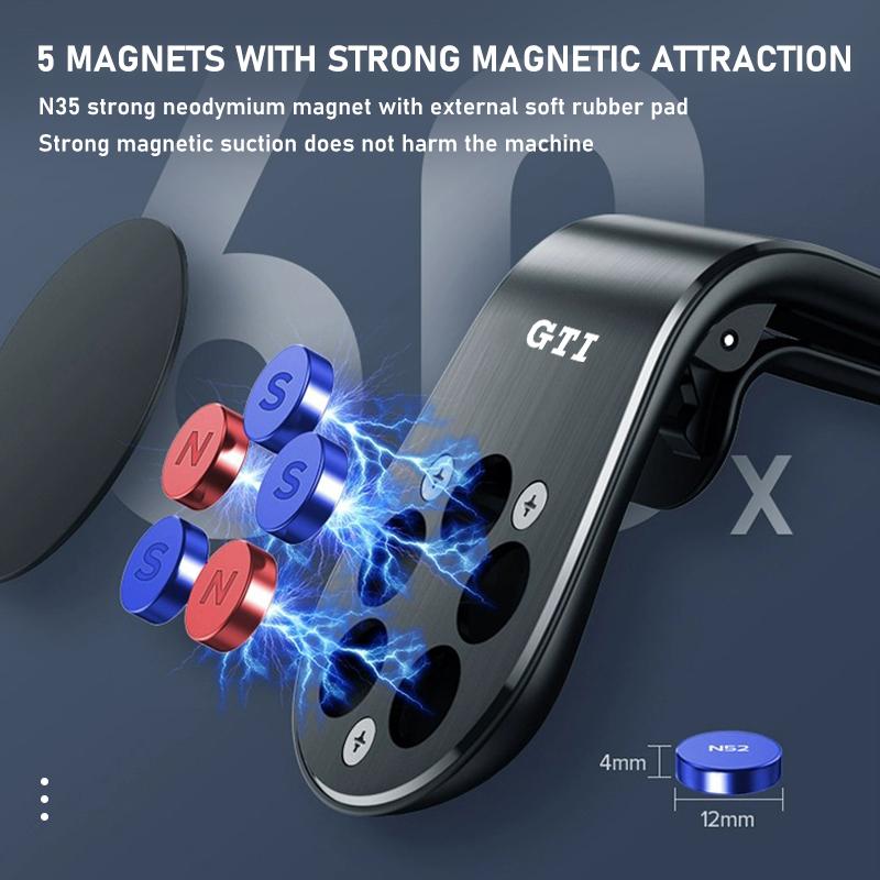 Emblems Magnetic Car Phone Holder Magnet Air Vent Cell Phone Stand For Volkswagen VW Passat B5 B5.5 2000- 2007 2008 2009 2010 To zf7